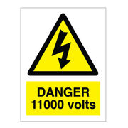 Danger 11,000V Sign